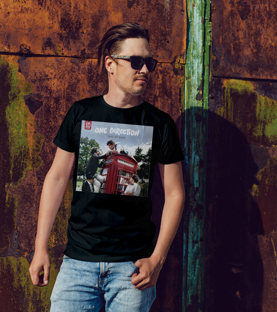 One Direction Take Me Home Red Telephone Booth Scene T-Shirt