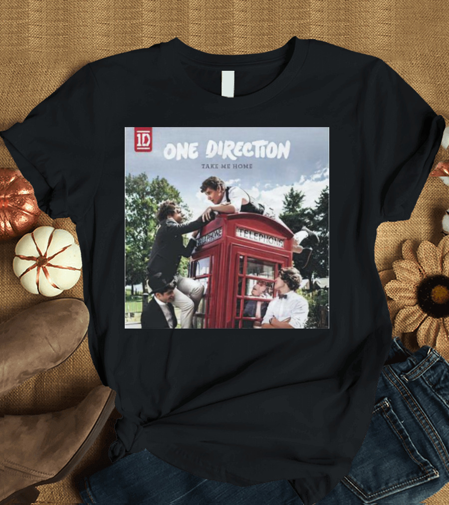 One Direction Take Me Home Red Telephone Booth Scene T-Shirt