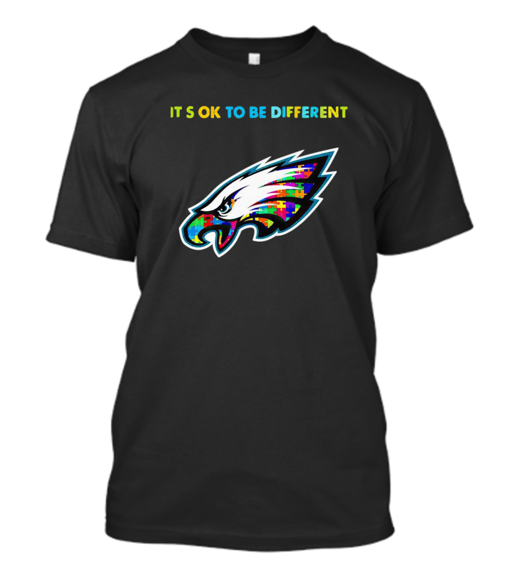 Philadelphia Eagles It's OK To Be Different Autism Awareness T-Shirt