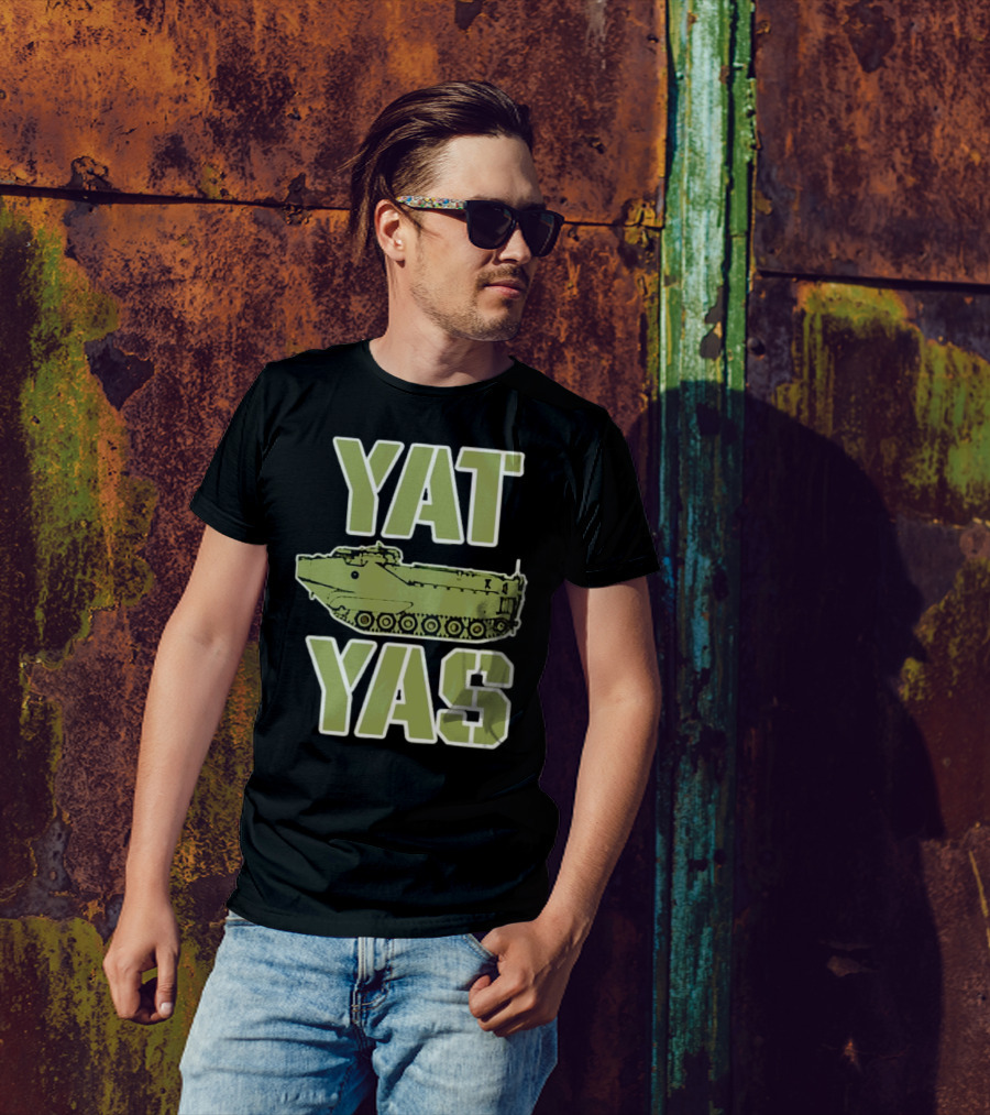YAT YAS Amphibious Assault Vehicle Text T-Shirt