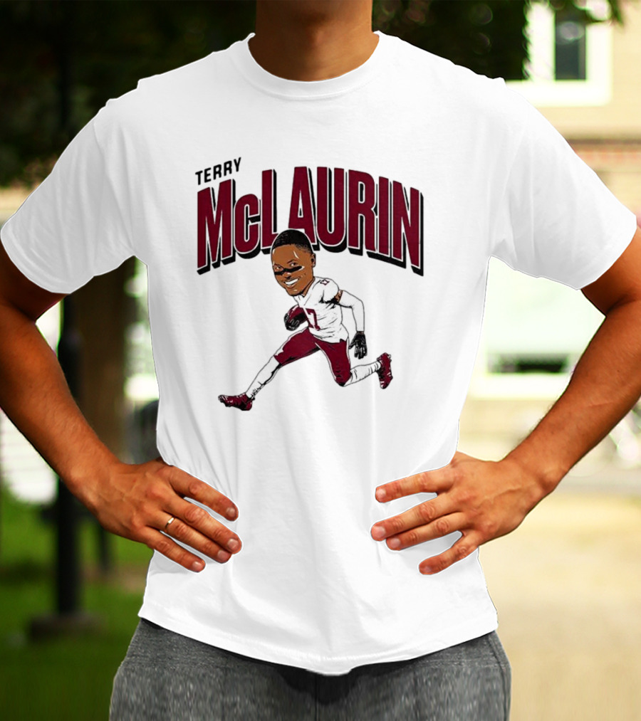 Terry McLaurin 17 Football Player Caricature T-Shirt