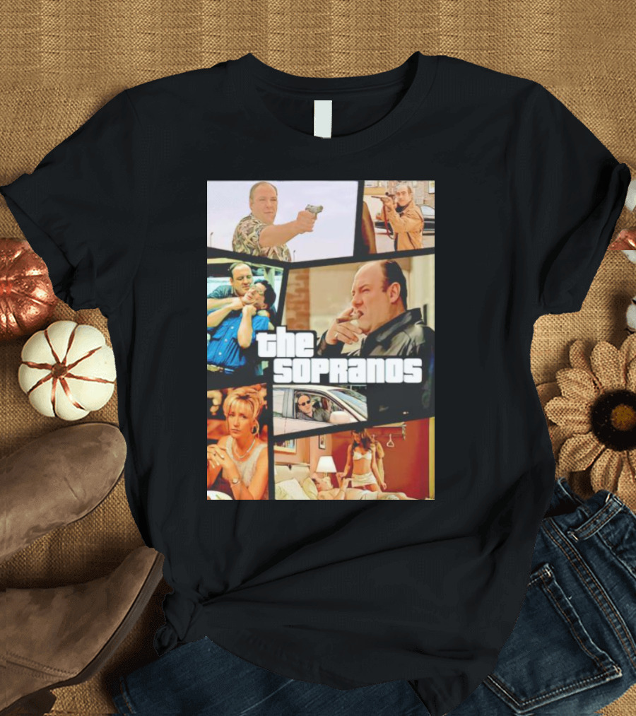 The Sopranos Crime Drama Montage T-Shirt