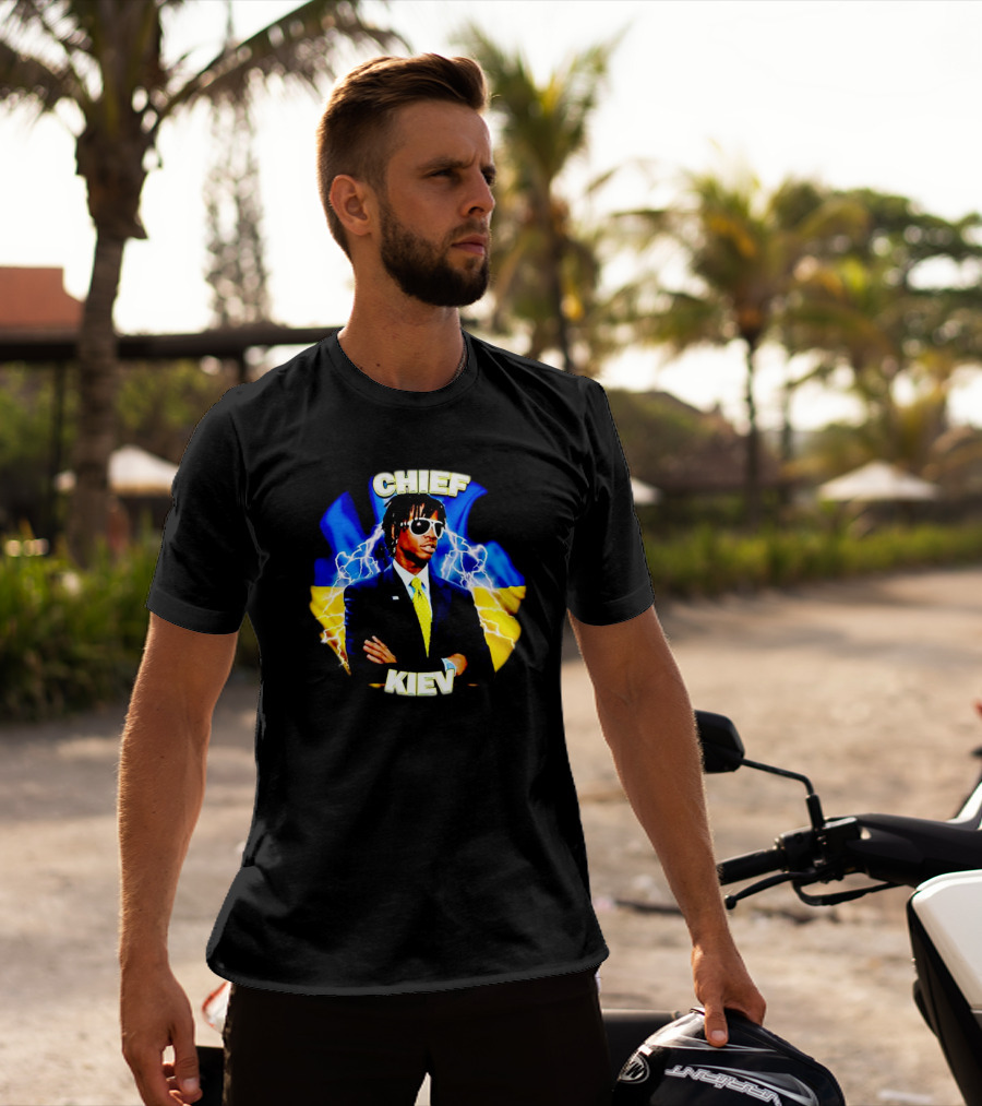 Chief Kiev Lightning Suit And Sunglasses T-Shirt