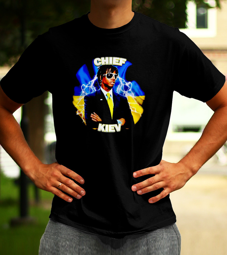 Chief Kiev Lightning Suit And Sunglasses T-Shirt