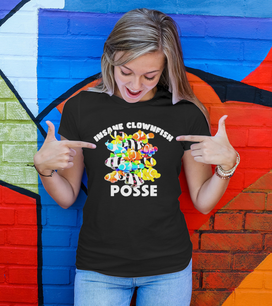 Insane Clownfish Posse Colorful Group T-Shirt