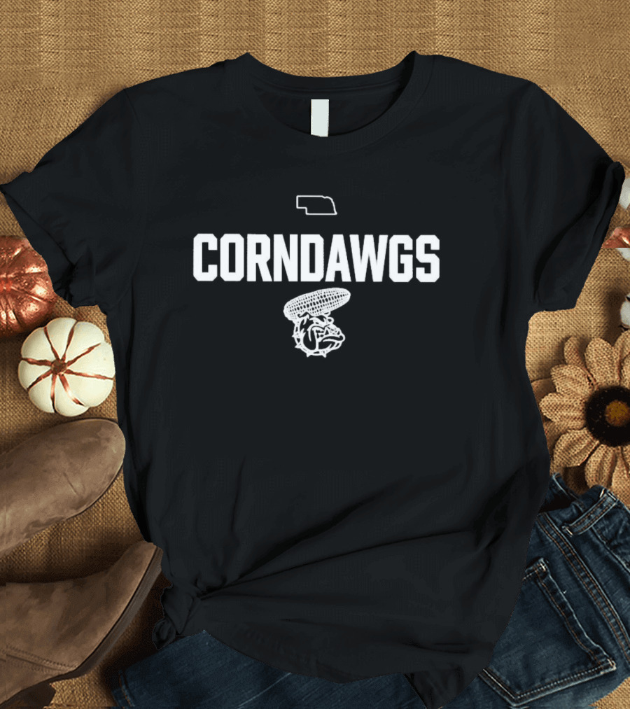 Nebraska Corndawgs Bulldog Corn T-Shirt