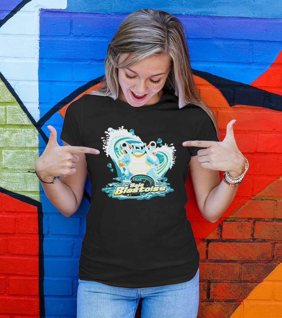 Baja Blastoise Splashing Surf Adventure T-Shirt