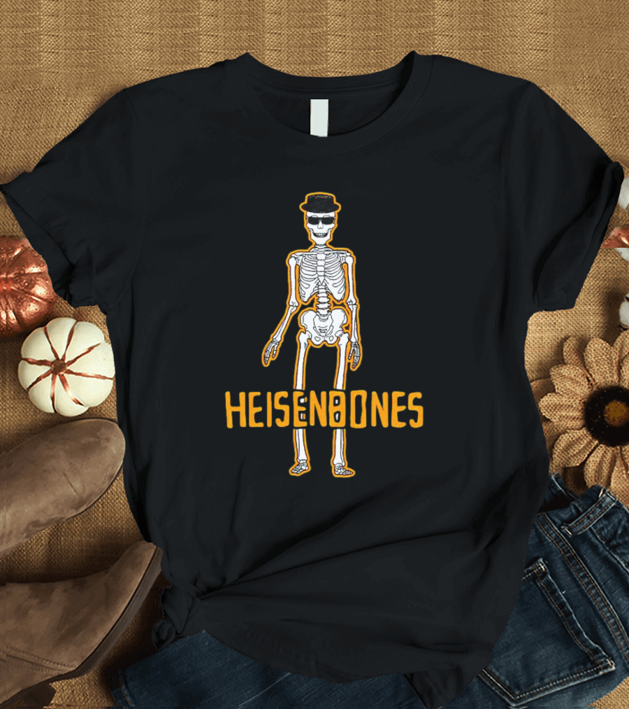Heisenbones Skeleton With Hat And Sunglasses T-Shirt