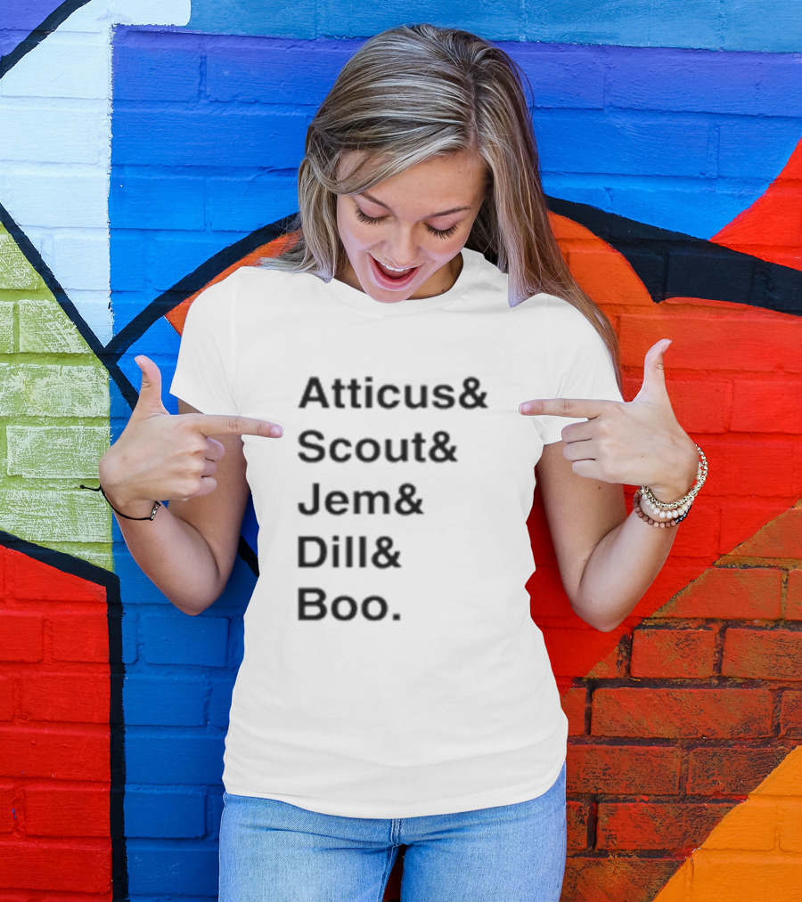 Atticus Scout Jem Dill Boo To Kill A Mockingbird Characters T-Shirt
