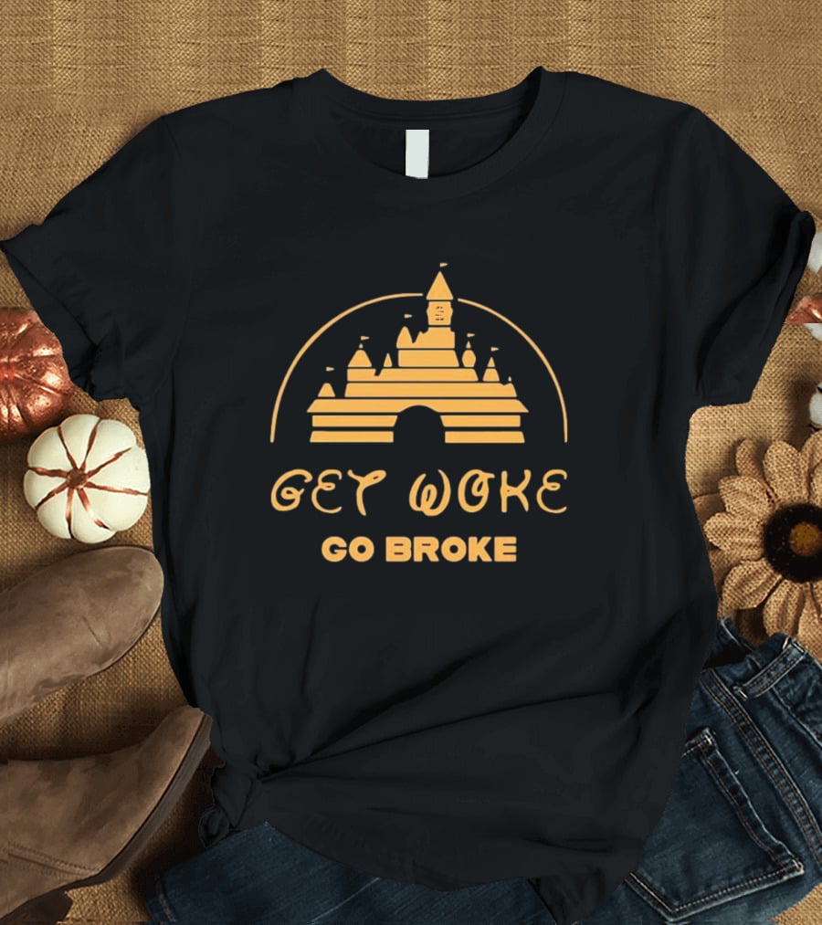Get Woke Go Broke Castle T-Shirt