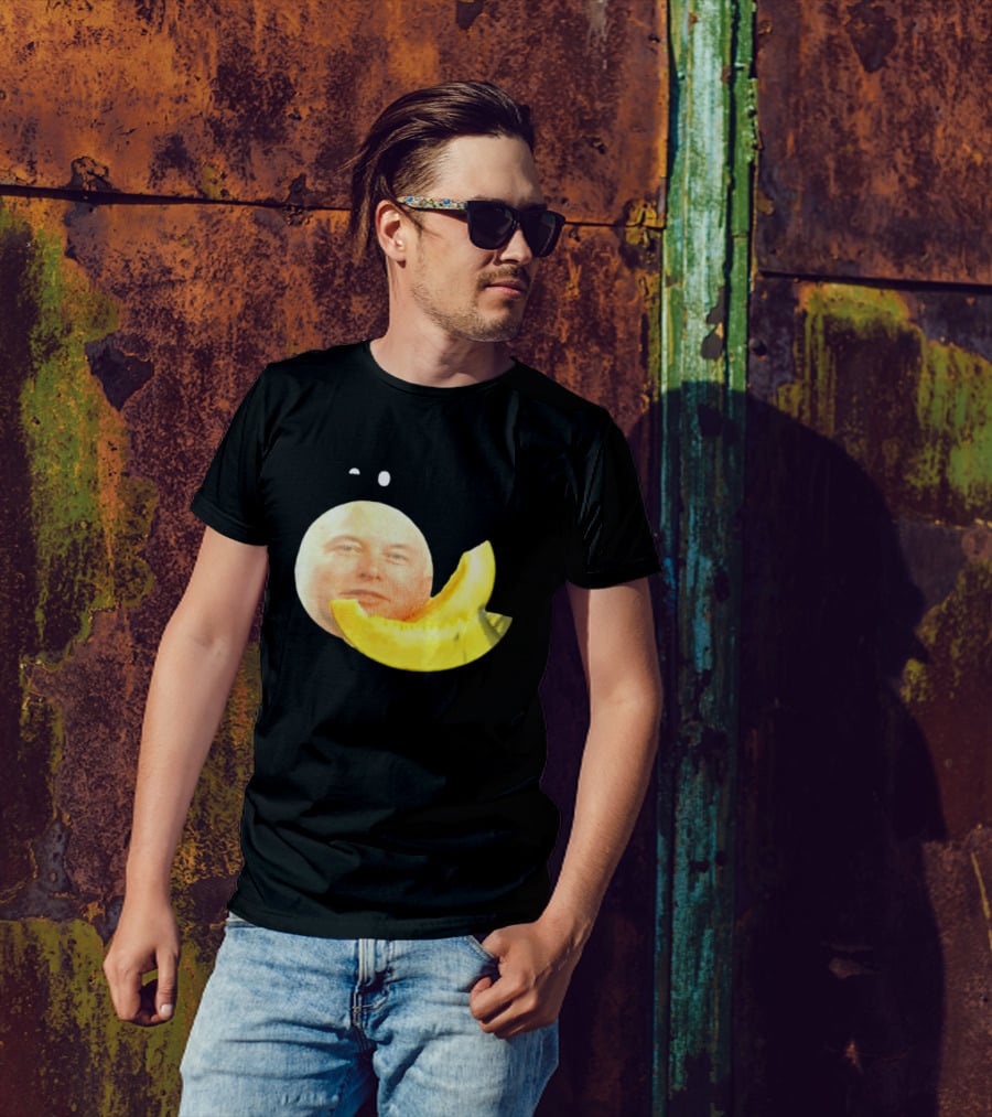 Melon Musk Canary Musk Face With Melon Slice T-Shirt