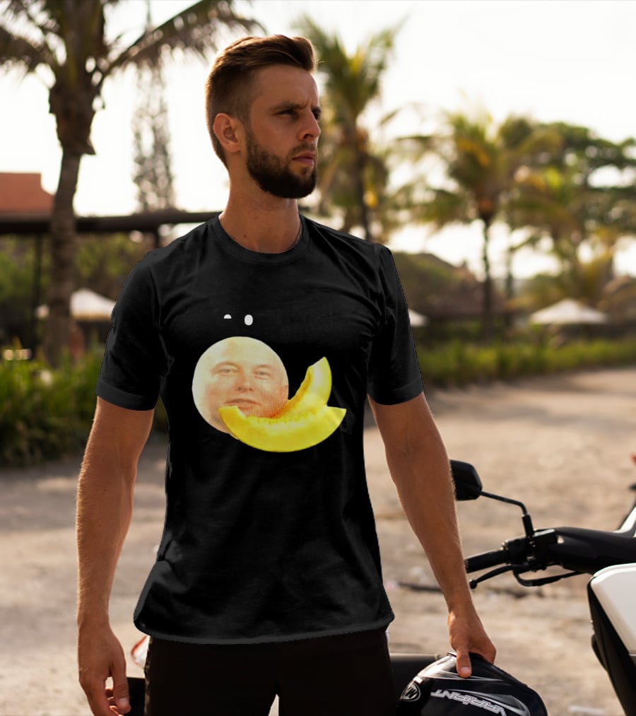 Melon Musk Canary Musk Face With Melon Slice T-Shirt