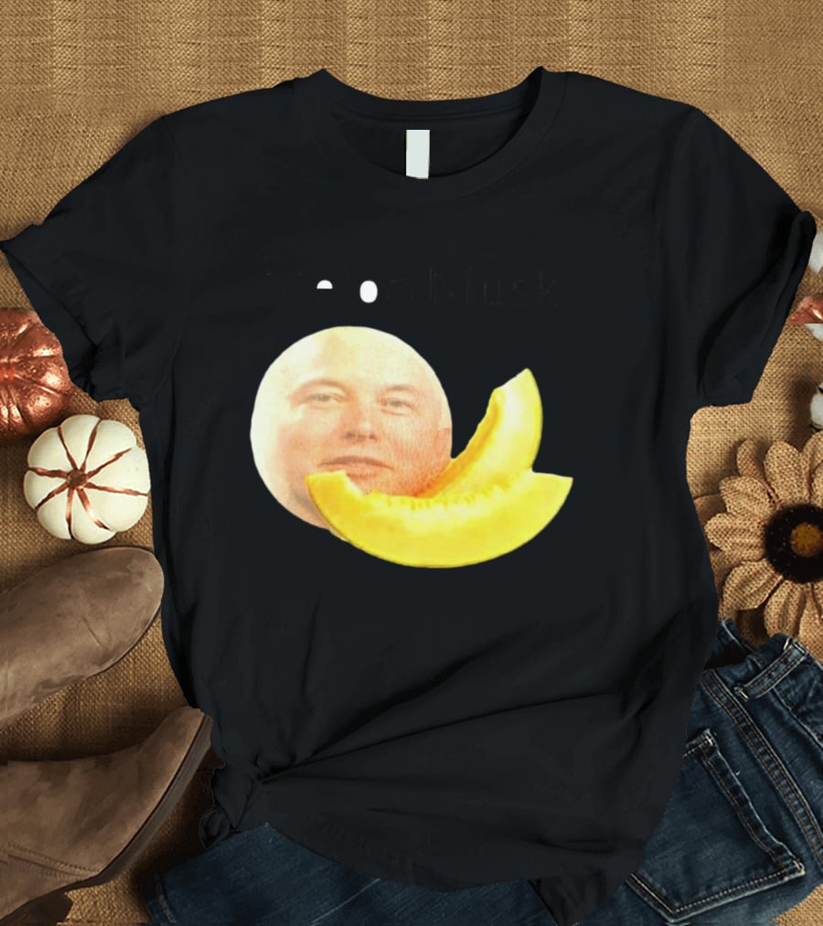 Melon Musk Canary Musk Face With Melon Slice T-Shirt
