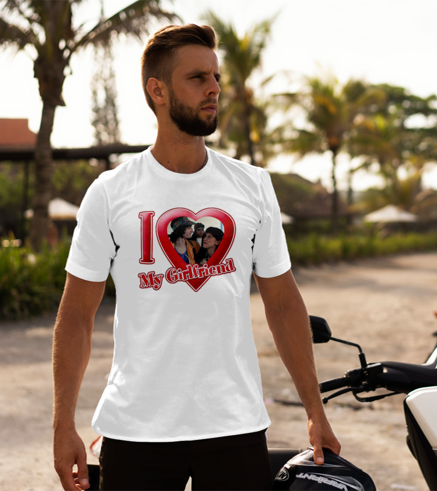 Mike Wheeler I Love My Girlfriend Heart Image T-Shirt