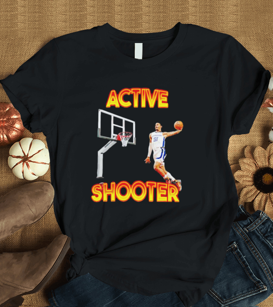 ACTIVE SHOOTER Basketball Dunk Player 51 T-Shirt