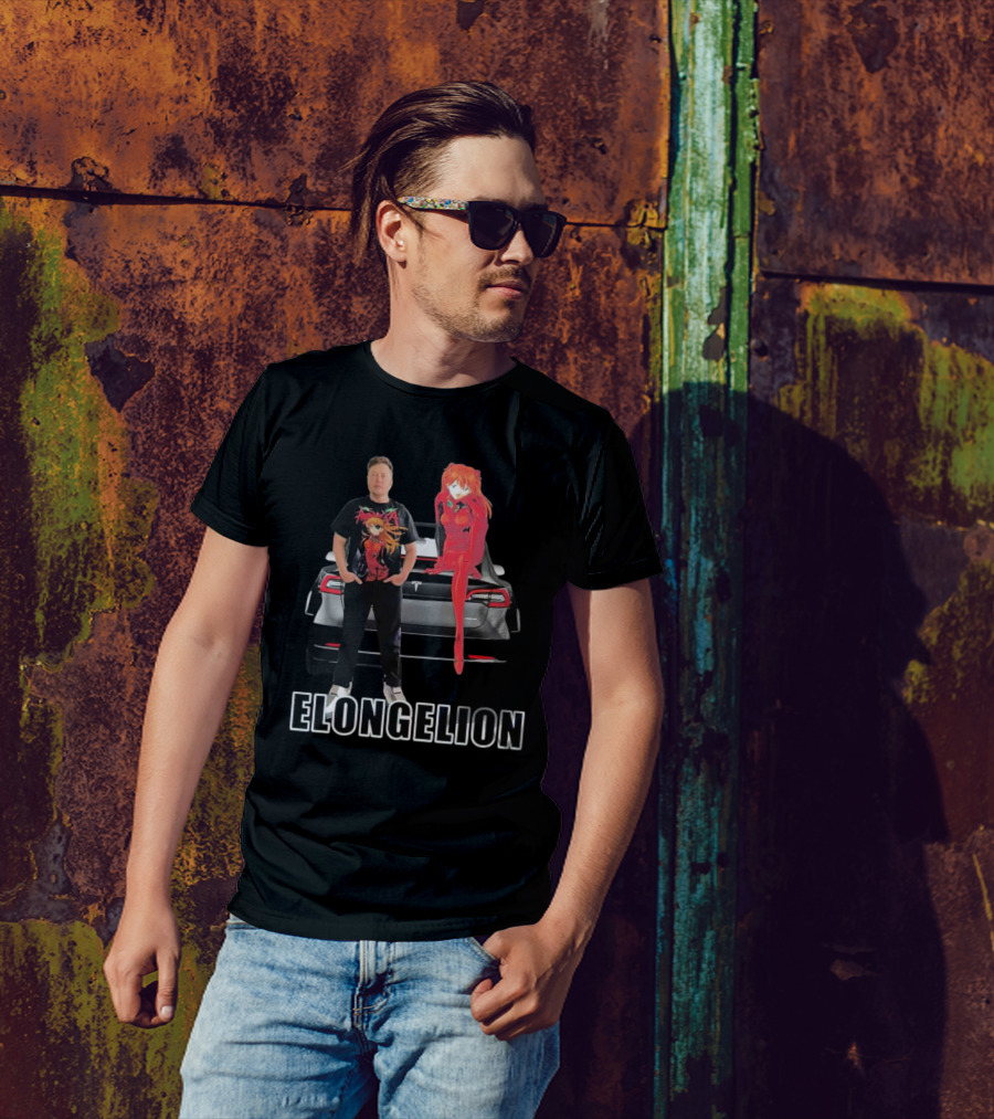 Elongelion Elon Musk Asuka Tesla Crossover T-Shirt