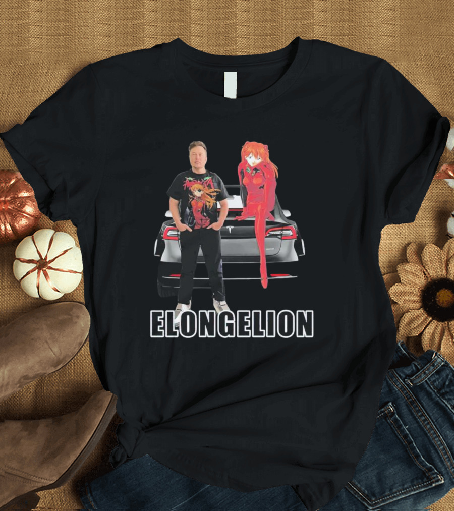 Elongelion Elon Musk Asuka Tesla Crossover T-Shirt