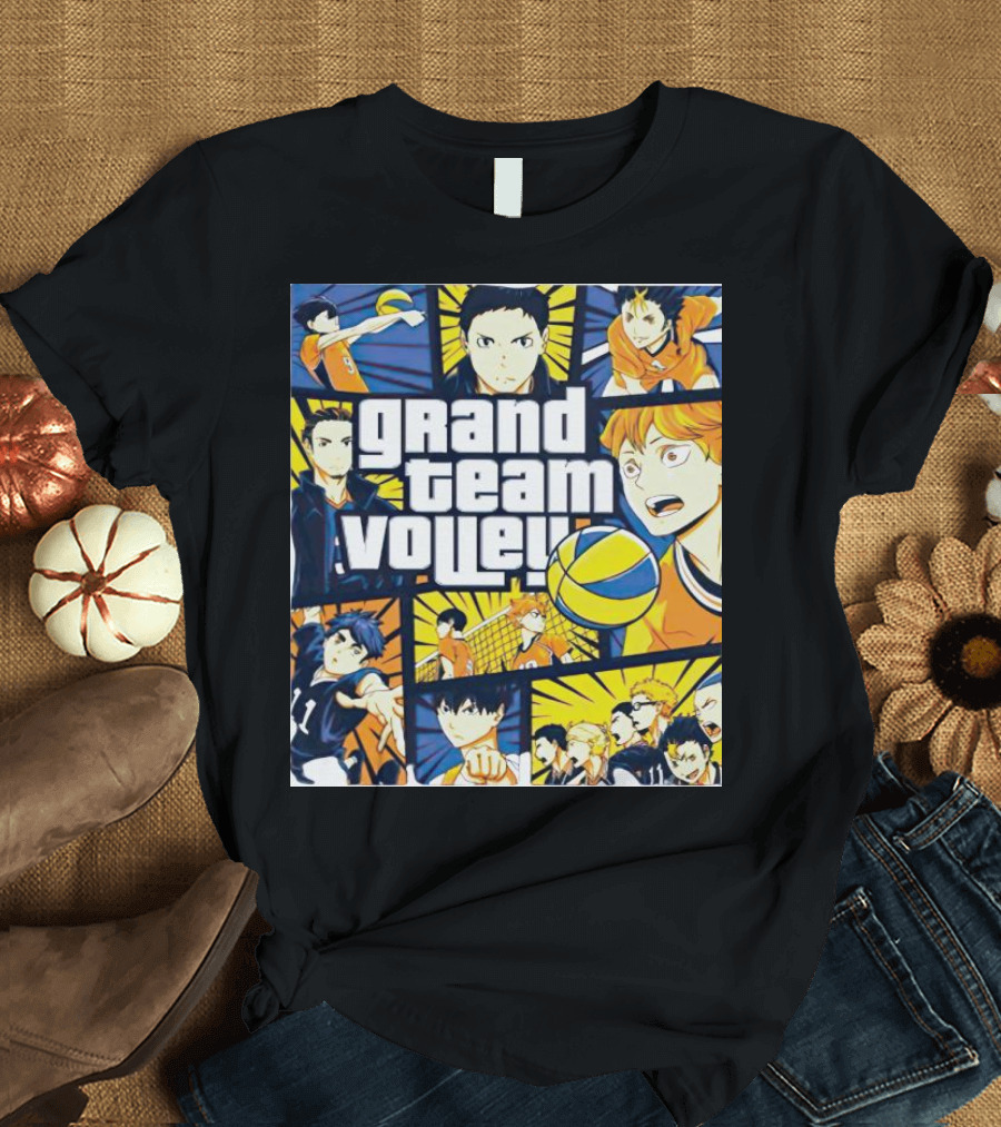 Grand Team Volley Anime Volleyball Characters T-Shirt