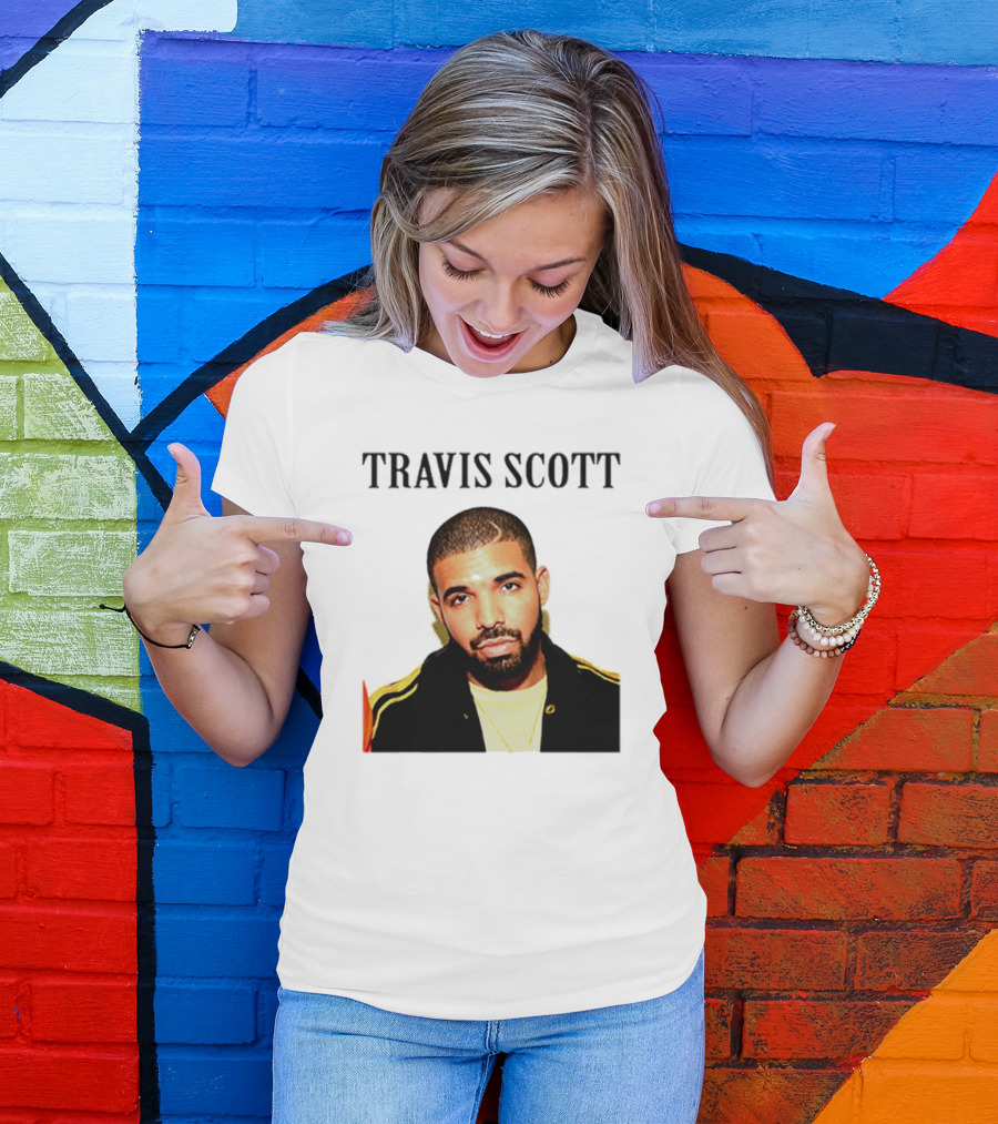 Travis Scott Drake Meme Optical Illusion T-Shirt
