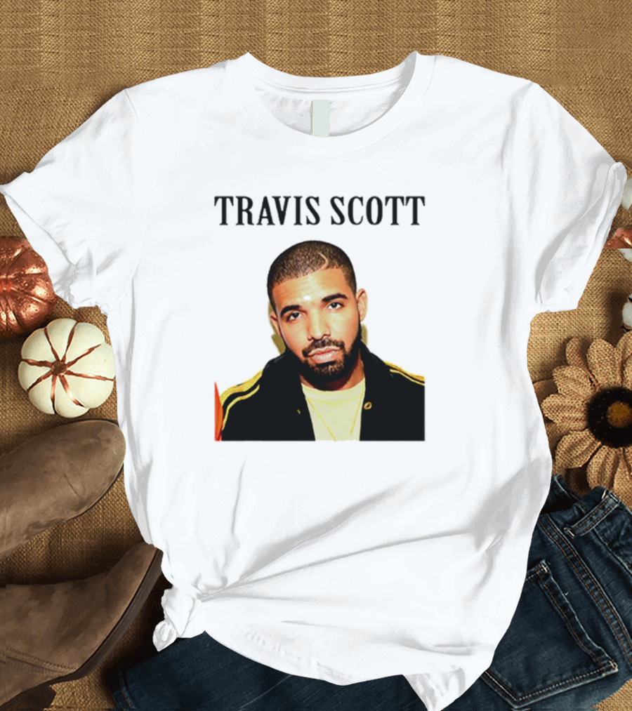 Travis Scott Drake Meme Optical Illusion T-Shirt