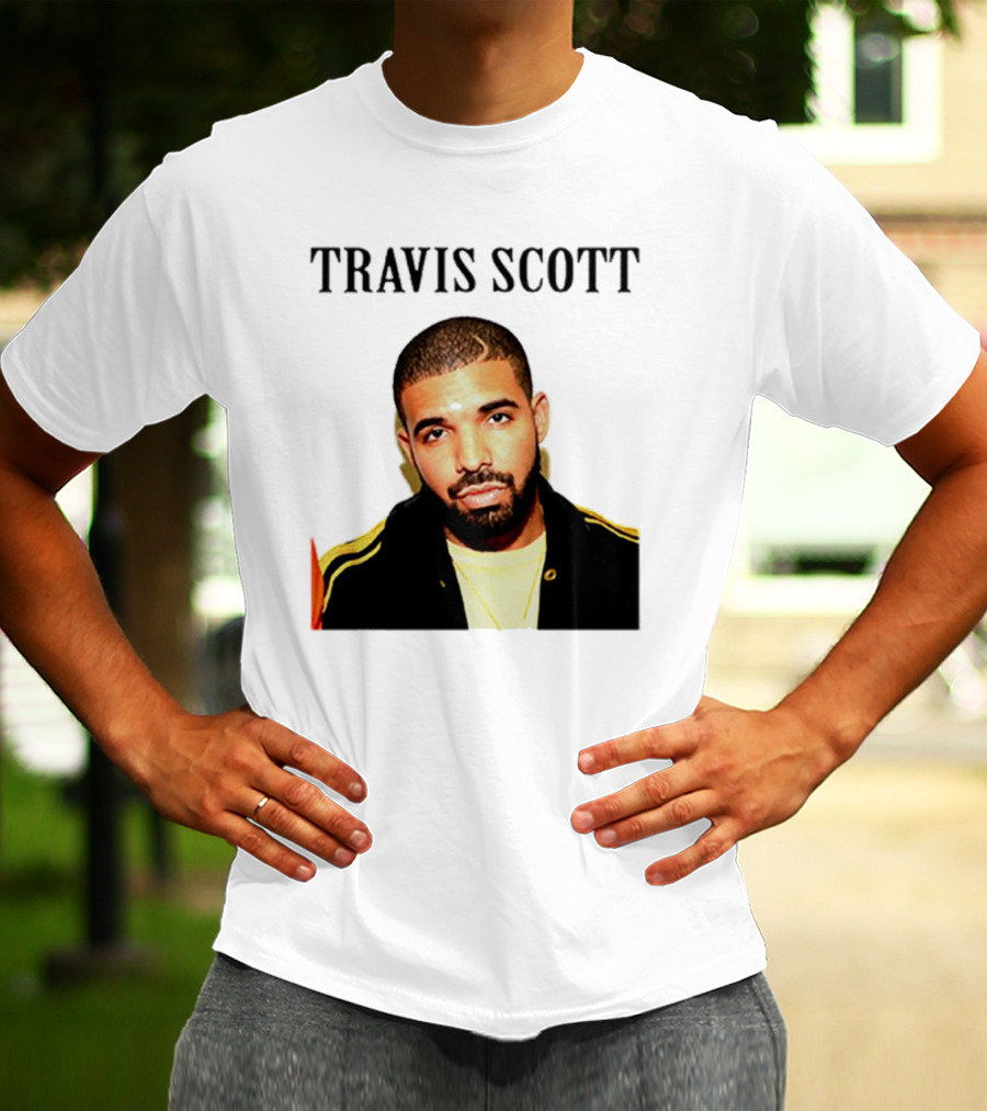 Travis Scott Drake Meme Optical Illusion T-Shirt