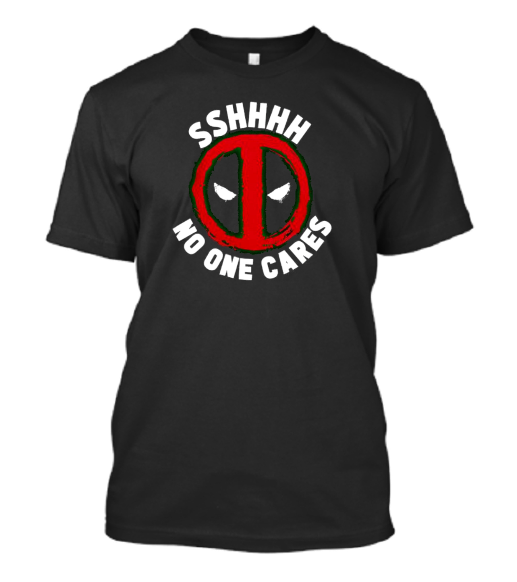 Marvel Deadpool Shhhh No One Cares Iconic T-Shirt