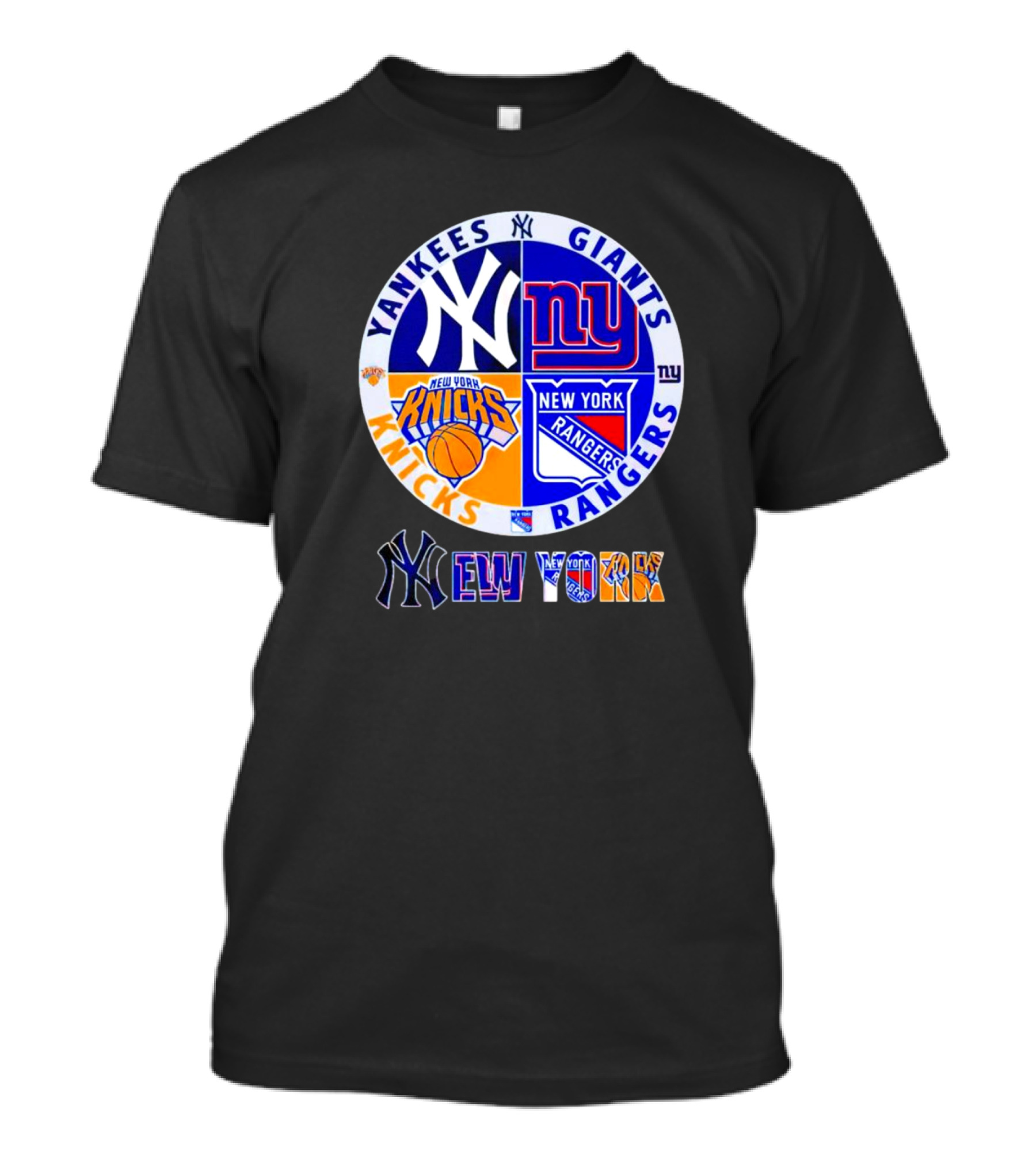 Yankees Giants Knicks Rangers New York T-Shirt