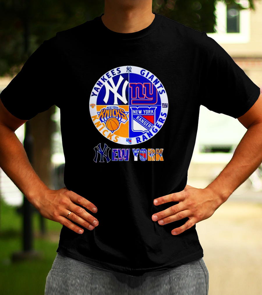 Yankees Giants Knicks Rangers New York T-Shirt