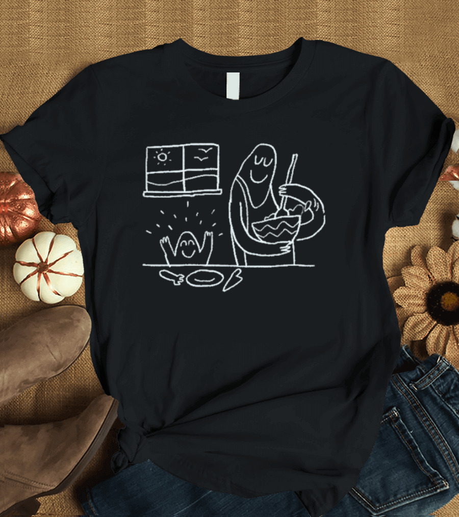 Twistcmyk Cooking Family Joyful Baking With Smiling Characters T-Shirt