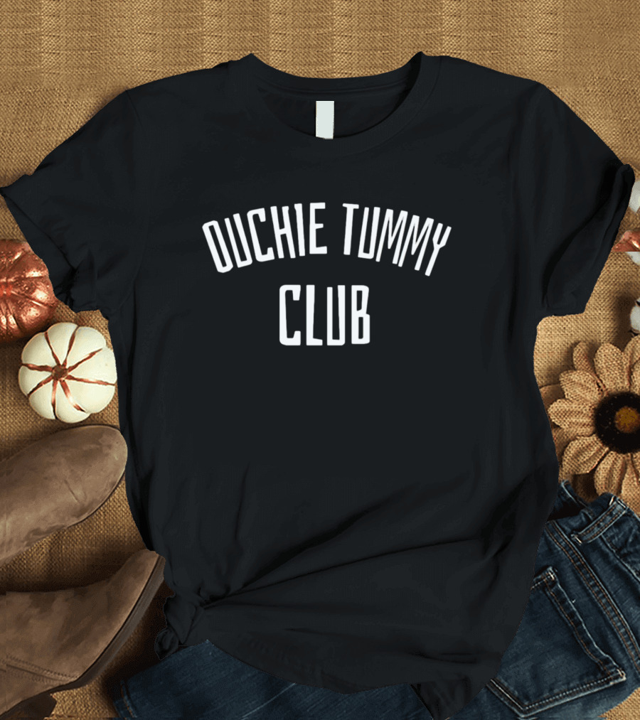 Ouchie Tummy Club Playfully Expressive T-Shirt