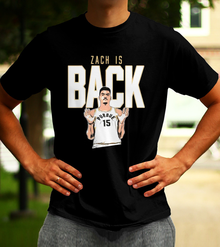 Zach Edey Purdue 15 Zach Is Back T-Shirt