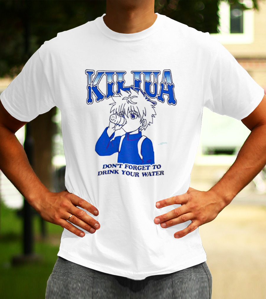 Killua Zoldyck Don't Forget To Drink Your Water T-Shirt