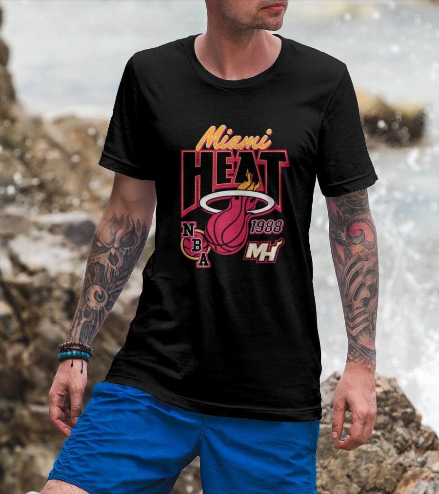 Miami Heat 1988 NBA MH Vintage Retro T-Shirt