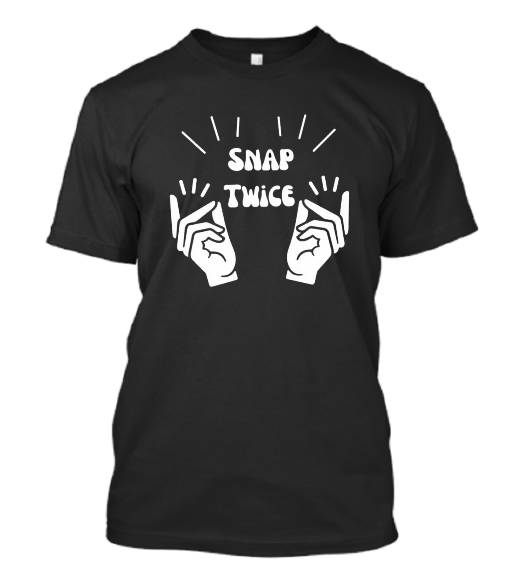 Snap Twice Fingers Illustrative Gesture T-Shirt