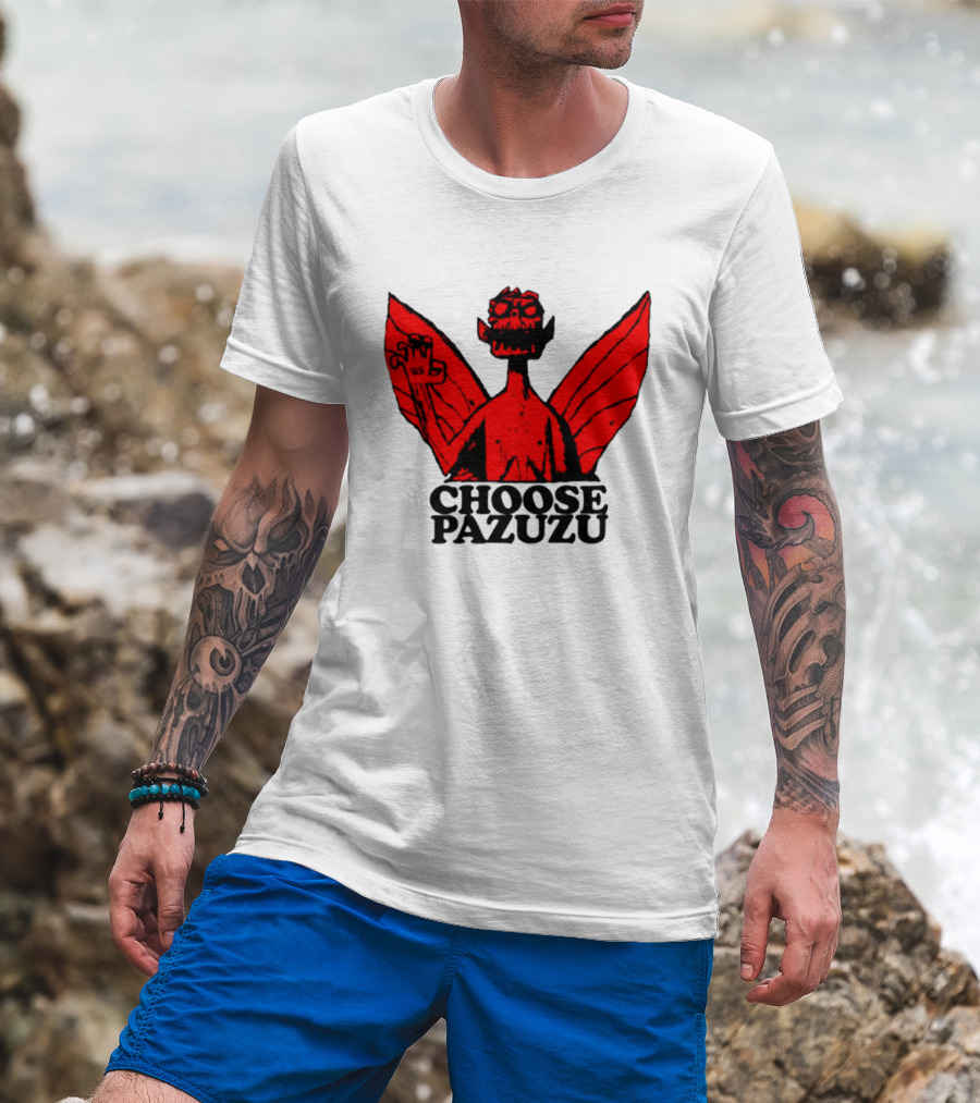 Choose Pazuzu Gorillaz Demon Wings T-Shirt