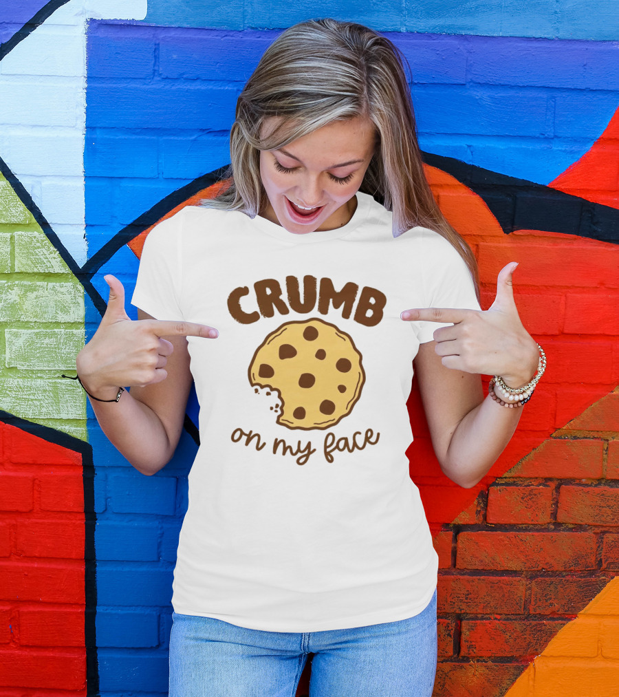 CRUMB Cookie On My Face Chocolate Chip Bite T-Shirt