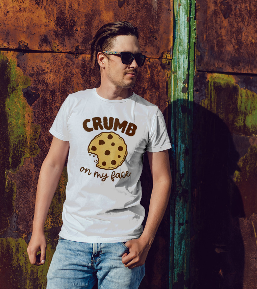 CRUMB Cookie On My Face Chocolate Chip Bite T-Shirt