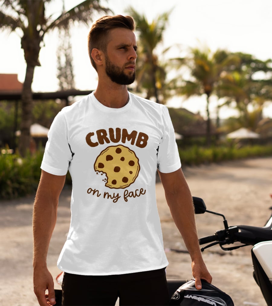 CRUMB Cookie On My Face Chocolate Chip Bite T-Shirt