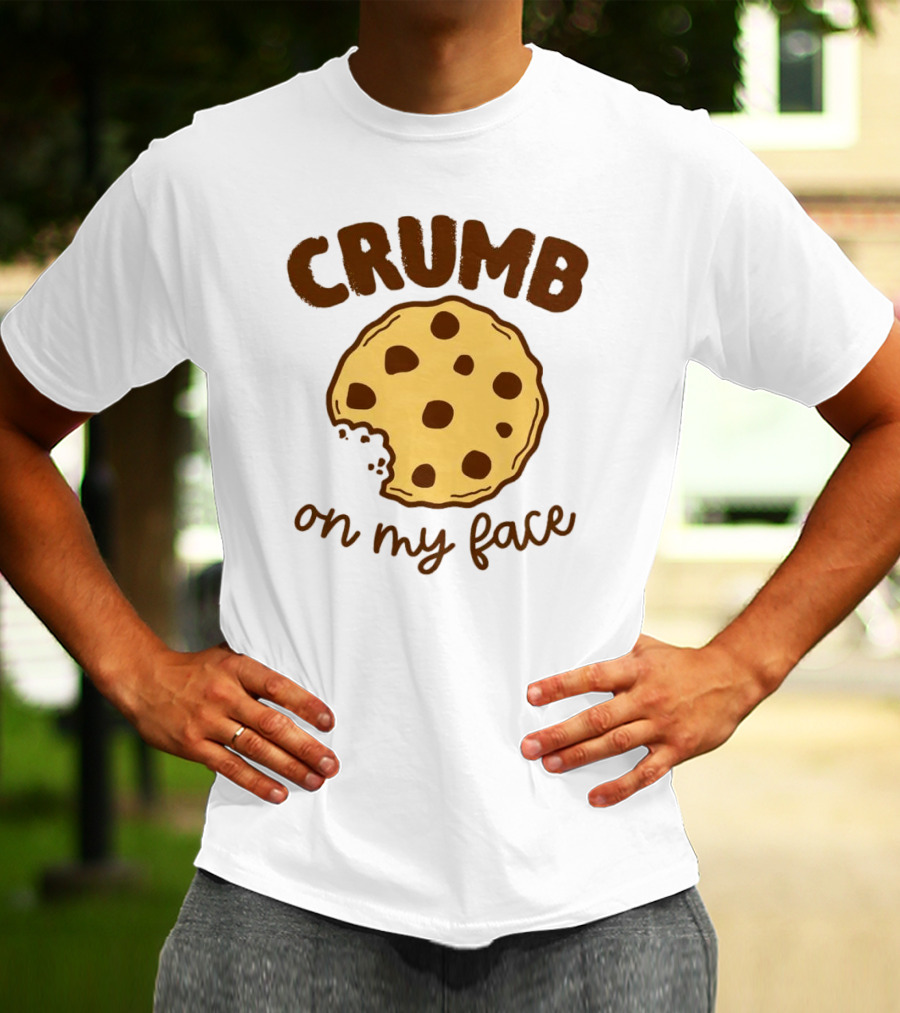 CRUMB Cookie On My Face Chocolate Chip Bite T-Shirt