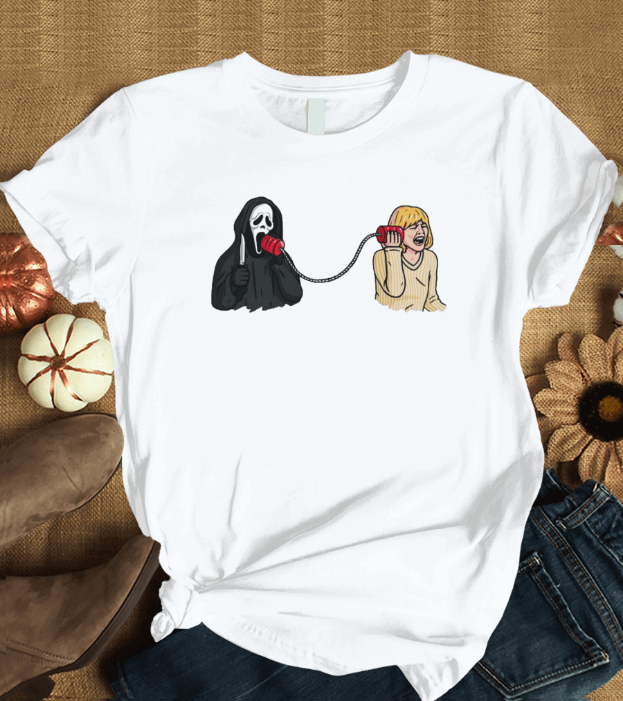 Ghostface Call Me Phone Conversation T-Shirt