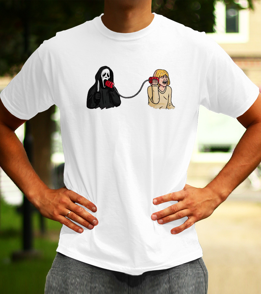 Ghostface Call Me Phone Conversation T-Shirt