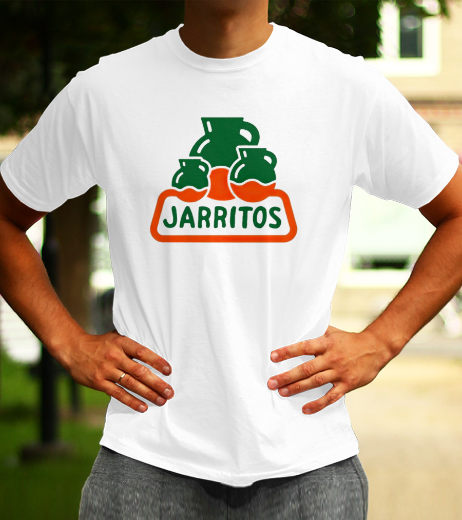 Jarritos Vintage Logo Icon Green Orange T-Shirt