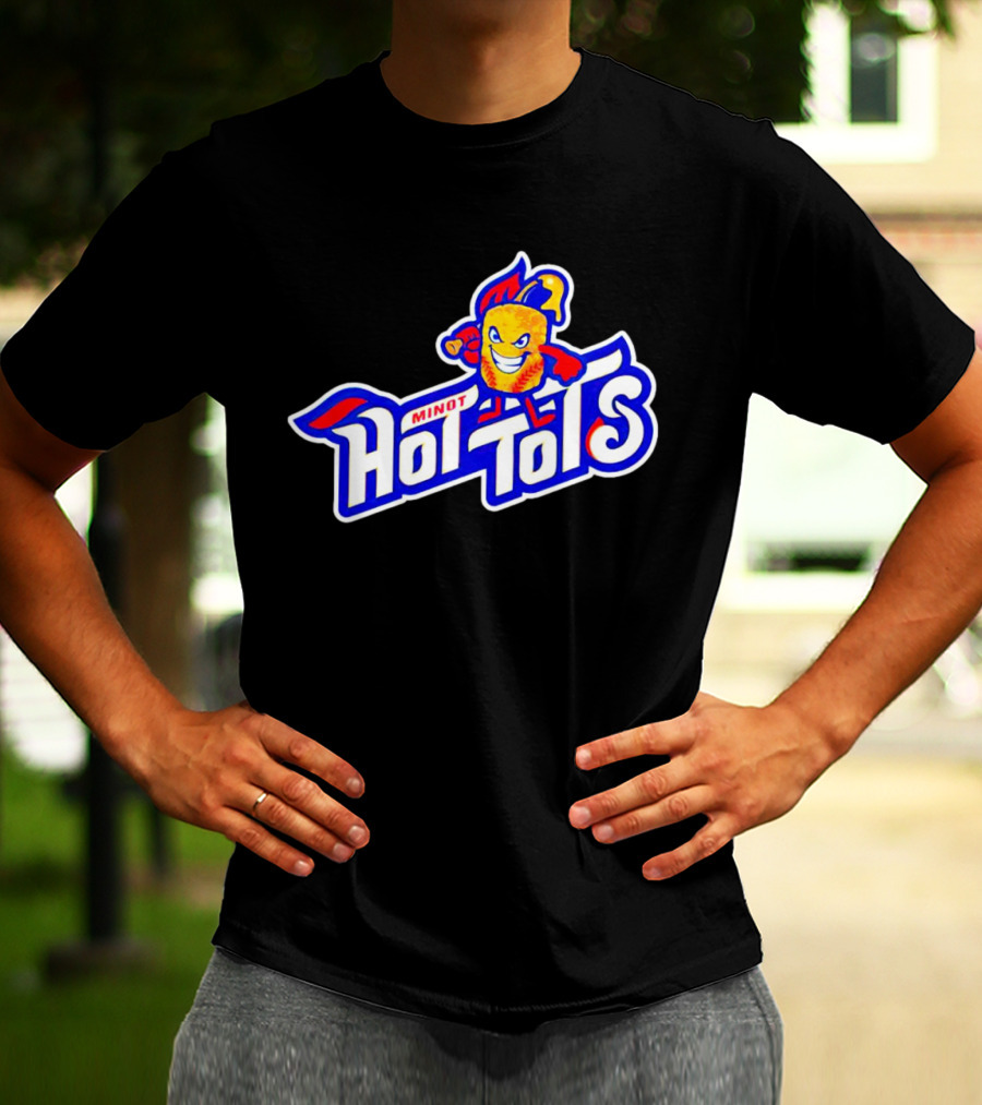 Minot Hot Tots Flame Character T-Shirt