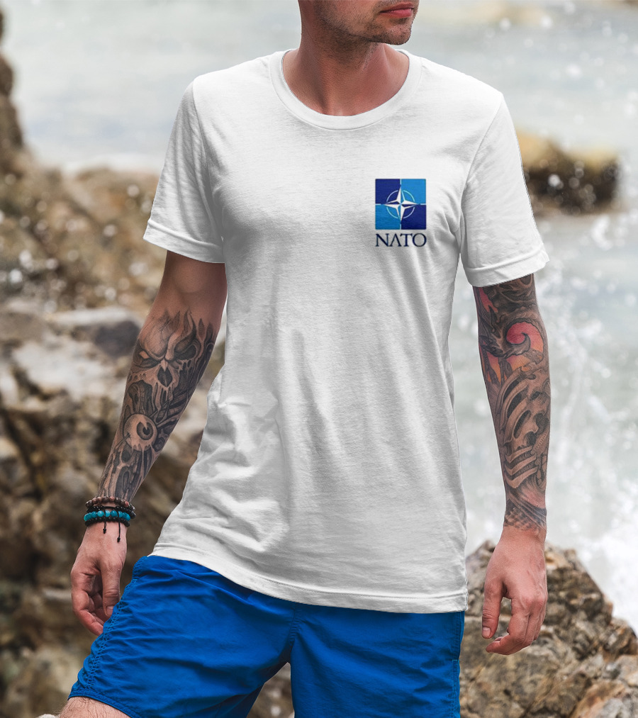 NATO Flag Emblem Logo T-Shirt