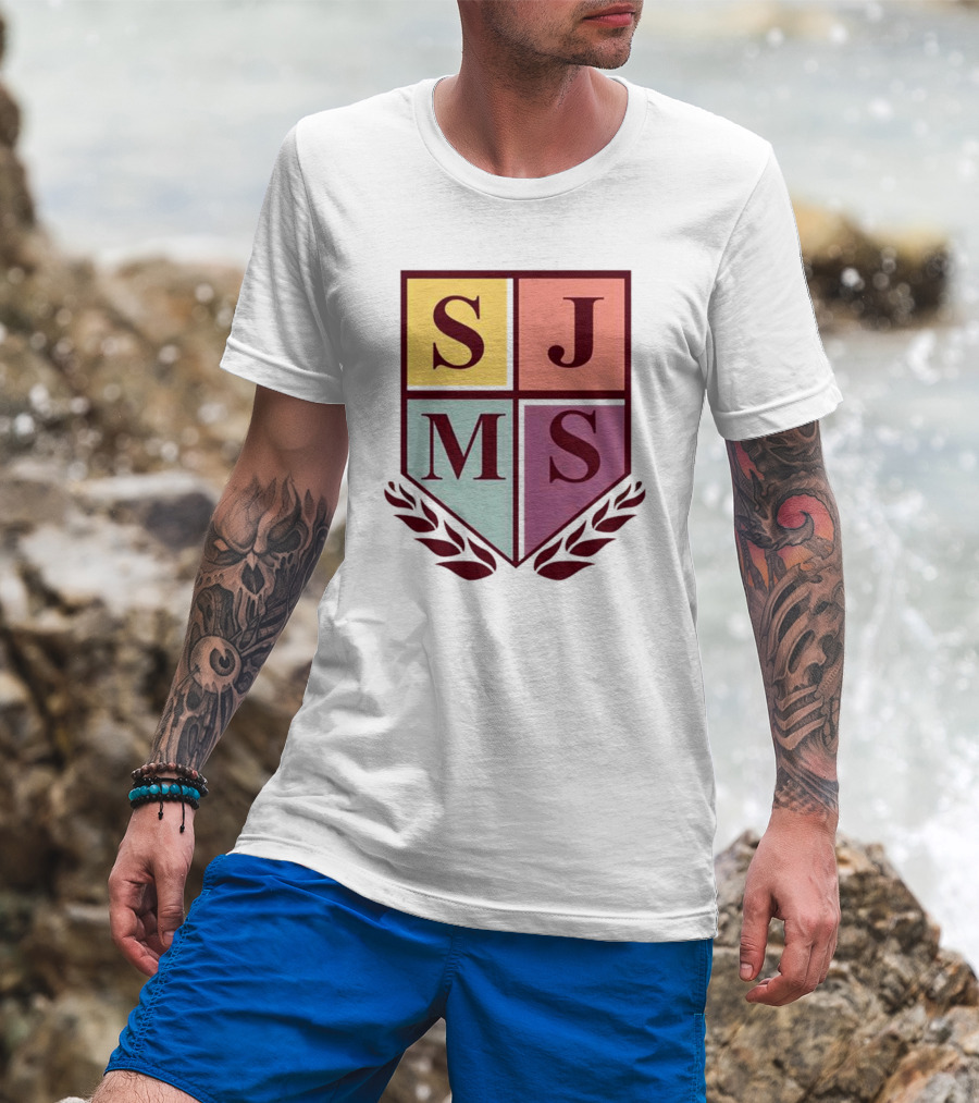 SJMS Shield Emblem Amphibious Crest Metal T-Shirt