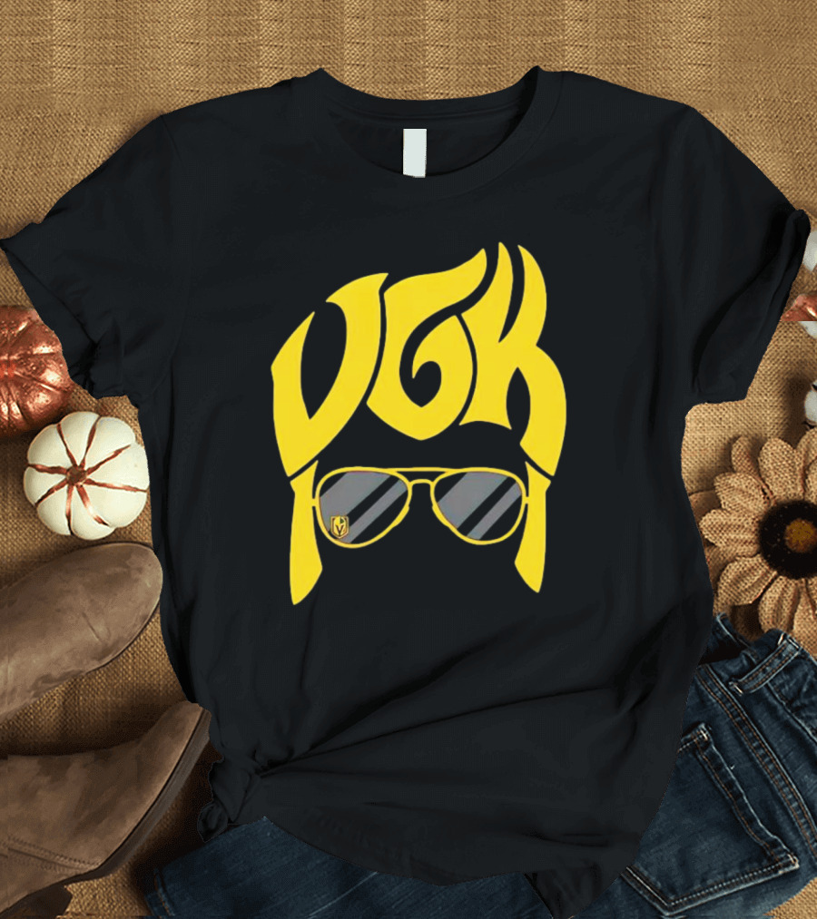 VGK Vegas Golden Knights Sunglasses Hair T-Shirt