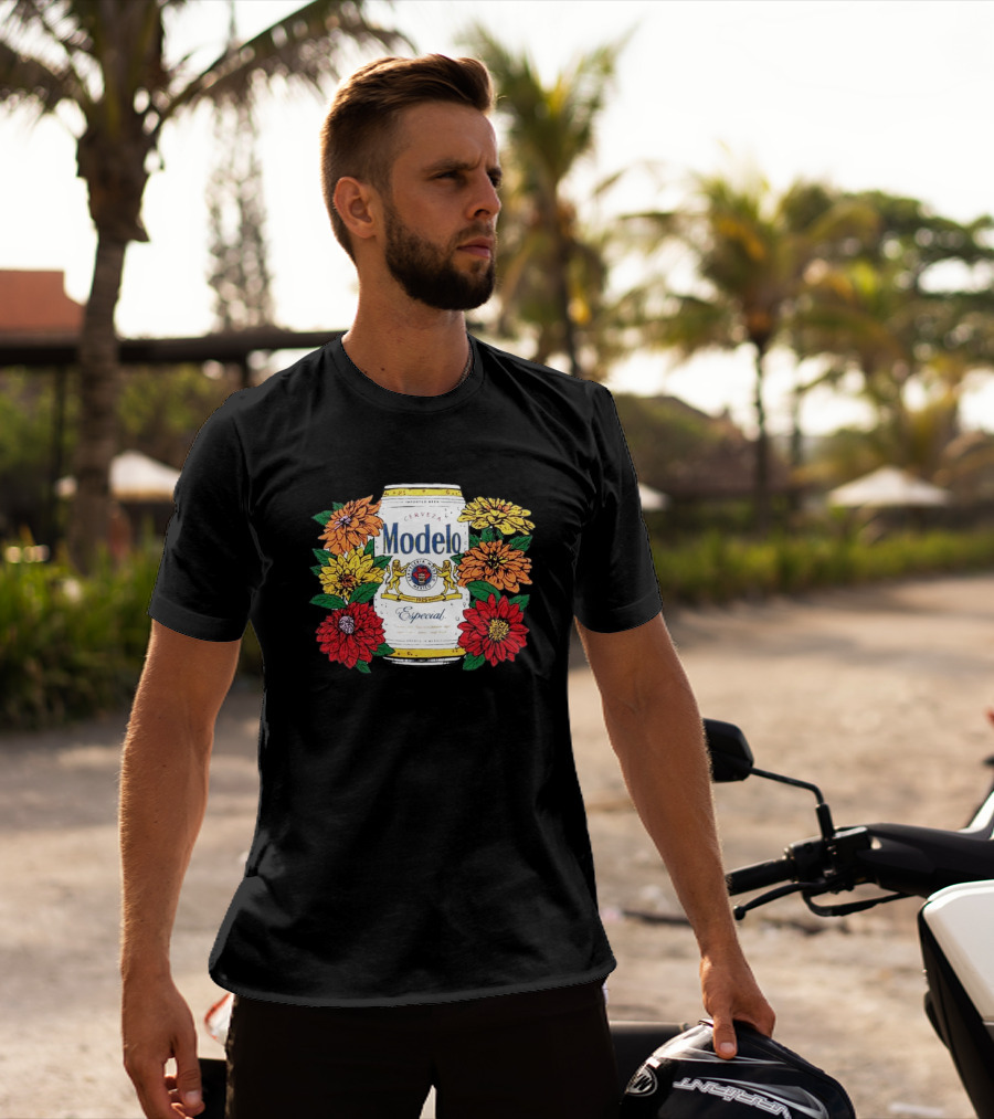 Cerveza Modelo Especial Floral Can T-Shirt