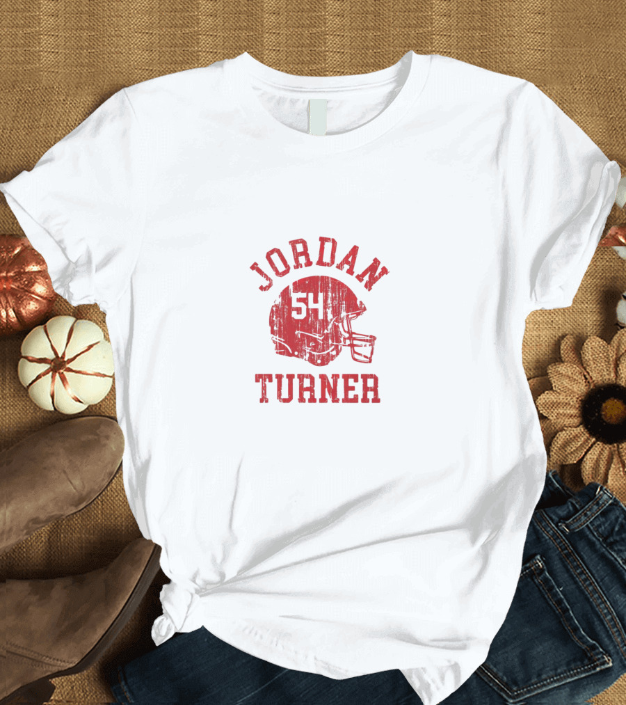 Jordan Turner 54 Wisconsin Badgers Football Helmet T-Shirt