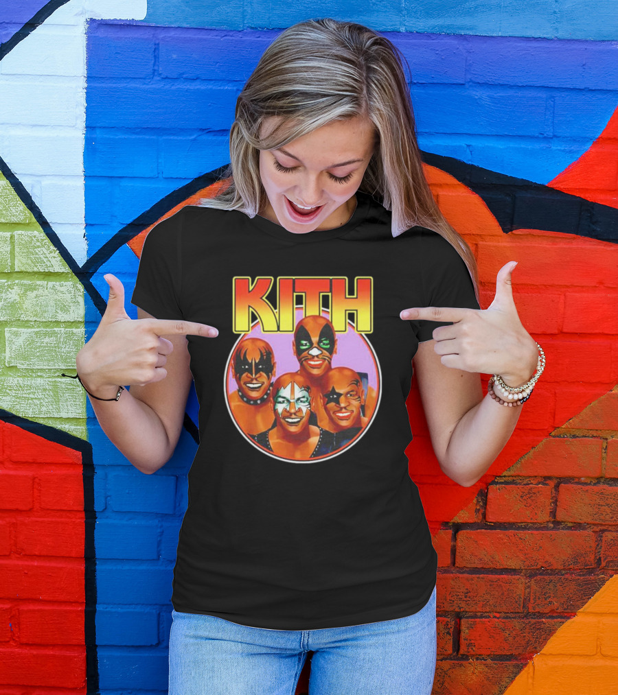 KITH Mike Tyson Kiss Band Makeup Group Image T-Shirt