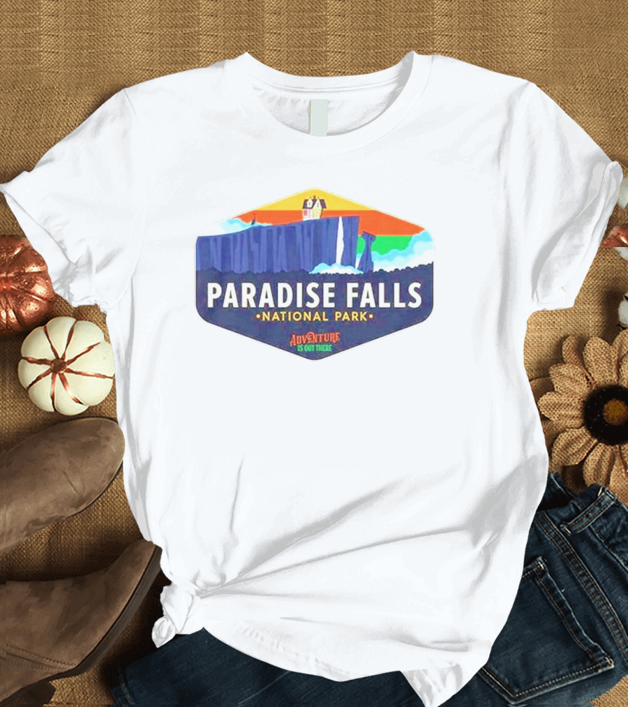 Paradise Falls National Park Adventure Is Out There T-Shirt